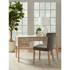   Gray Oak 5-Drawer Desk | Oroa.com