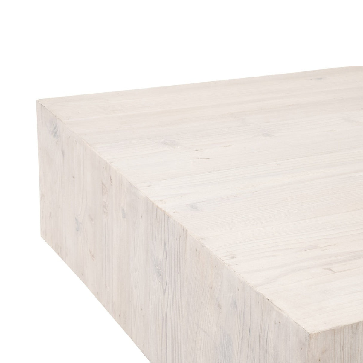   Whitewashed Pine Wood Coffee Table | Oroa.com