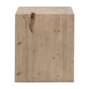   Natural Pine Wood End Table | Oroa.com