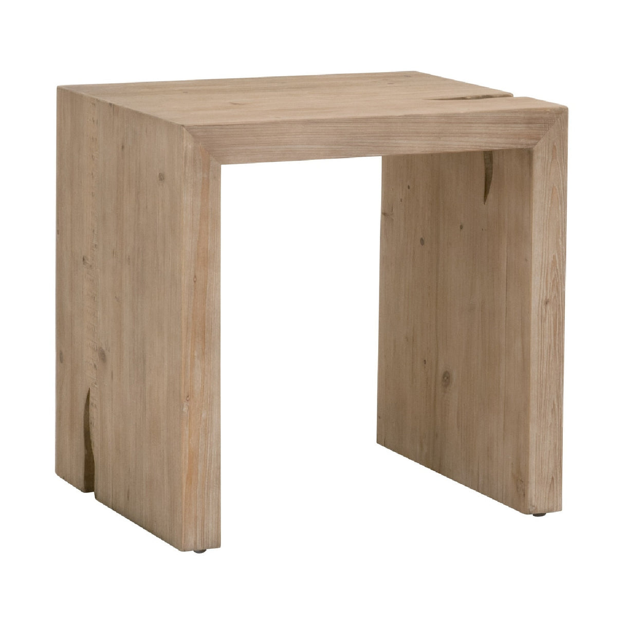   Natural Pine Wood End Table | Oroa.com