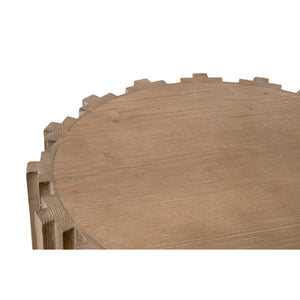   Fluted Pine End Table | Oroa.com
