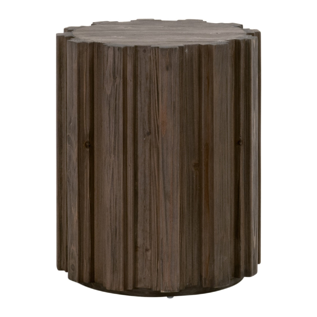   Fluted Pine Accent Table | Oroa.com
