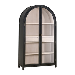   Black Birch Arched Display Cabinet | Oroa.com
