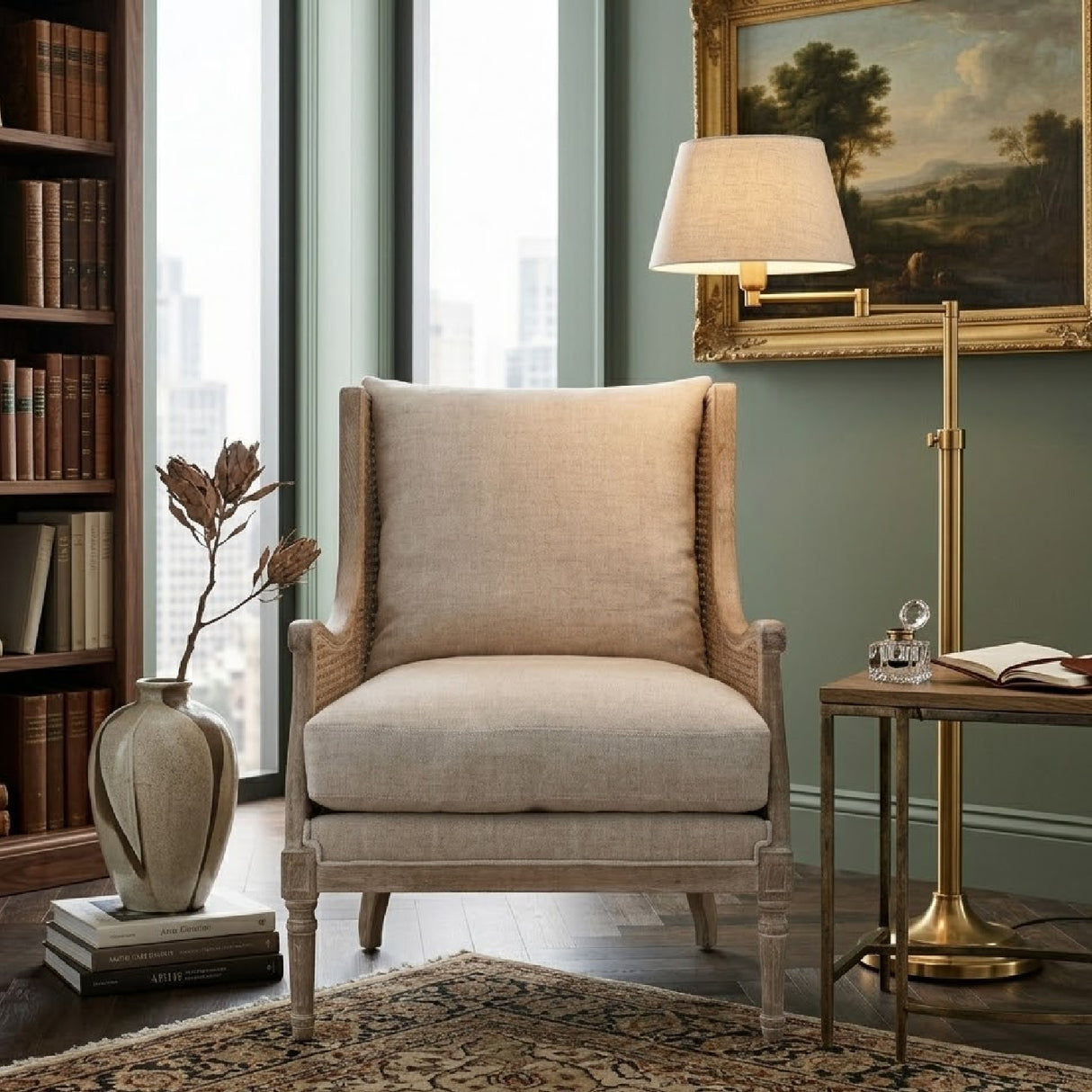   Natural Birch Wood Lounge Chair | Oroa.com