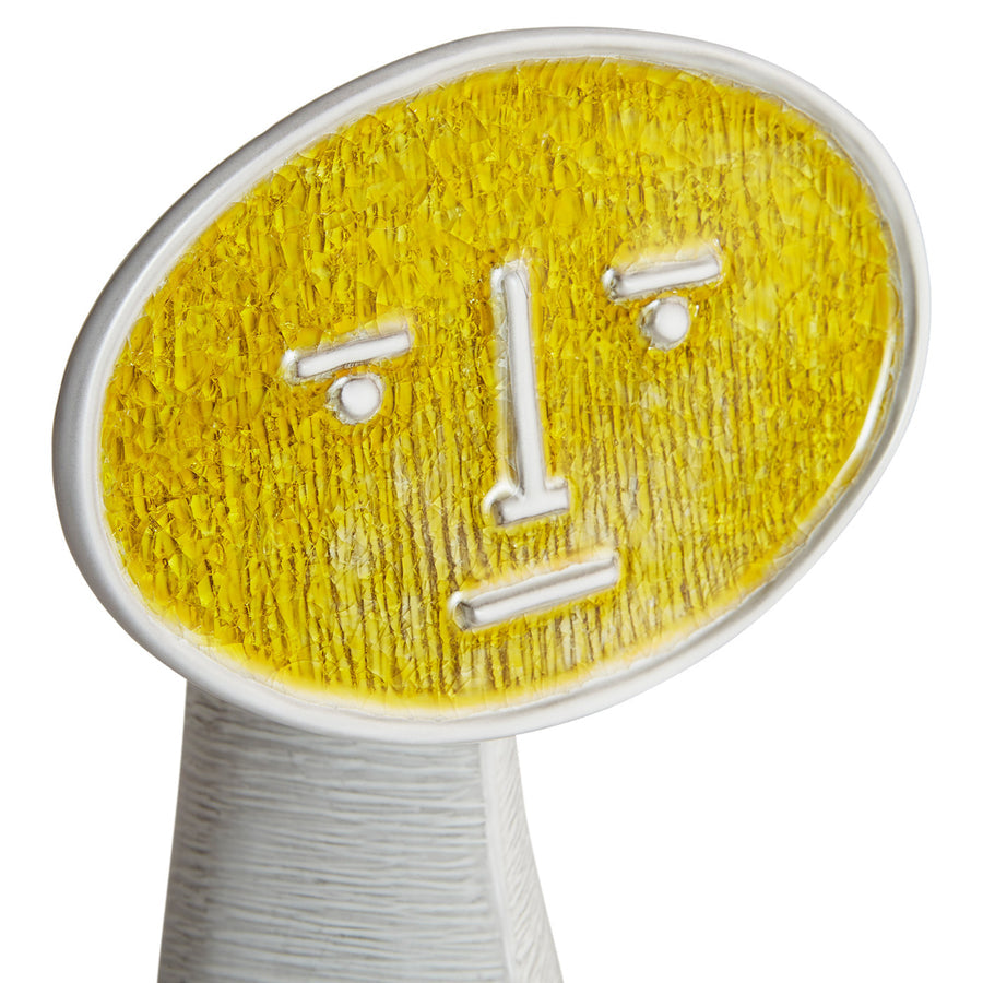Yellow Glass Face  Vase | Jonathan Adler Les Amis Le Sérieux | Oroa.com