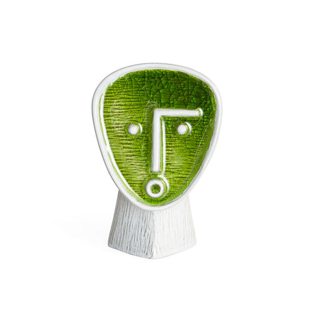  Green Glass Face Vase | Oroa.com