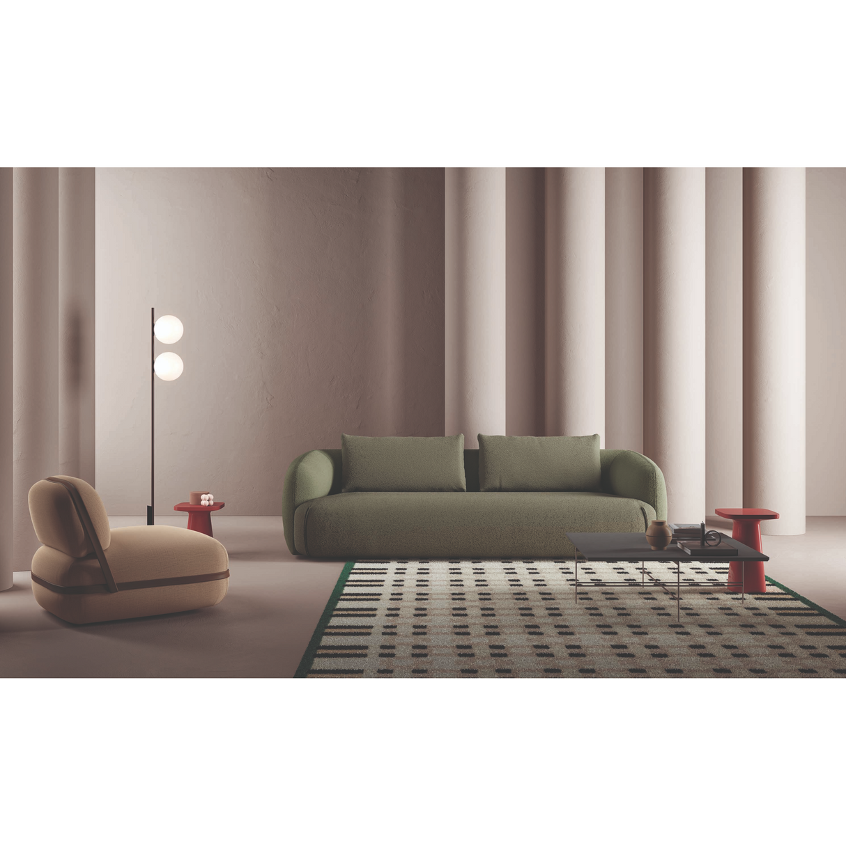   Curved Back 2-Seater Sofa | Oroa.com