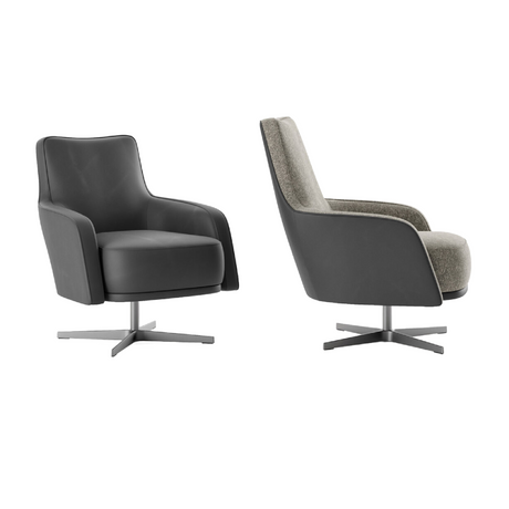   Upholstered Swivel Lounge Chair | Oroa.com