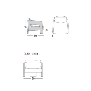   Modern Cut-Out Lounge Chair | Oroa.com