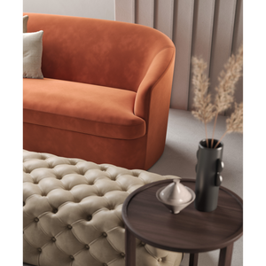   Curved Back Upholstered Sofa | Oroa.com