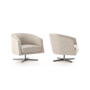   Curved Back Swivel Armchair | Oroa.com