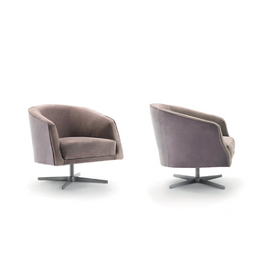   Curved Back Swivel Armchair | Oroa.com