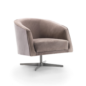   Curved Back Swivel Armchair | Oroa.com