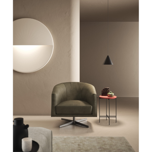   Curved Back Swivel Armchair | Oroa.com