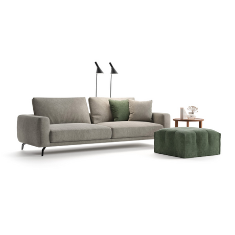   Wood Structure Upholstered Sofa | Oroa.com