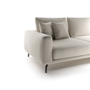   Wood Structure Upholstered Sofa | Oroa.com