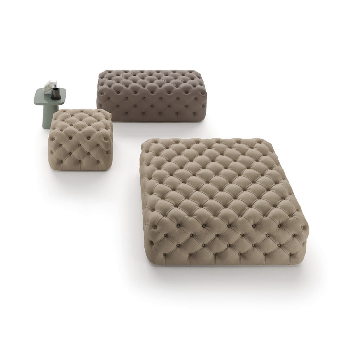   Square Tufted Ottoman | Oroa.com