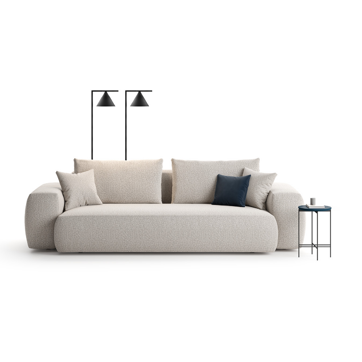   Cotton Lined 2-Seater Sofa | Oroa.com