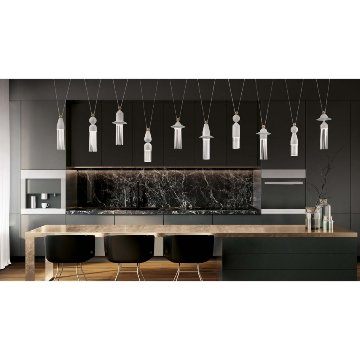   Geometrical Hanging Lamp Set (3) | Oroa.com