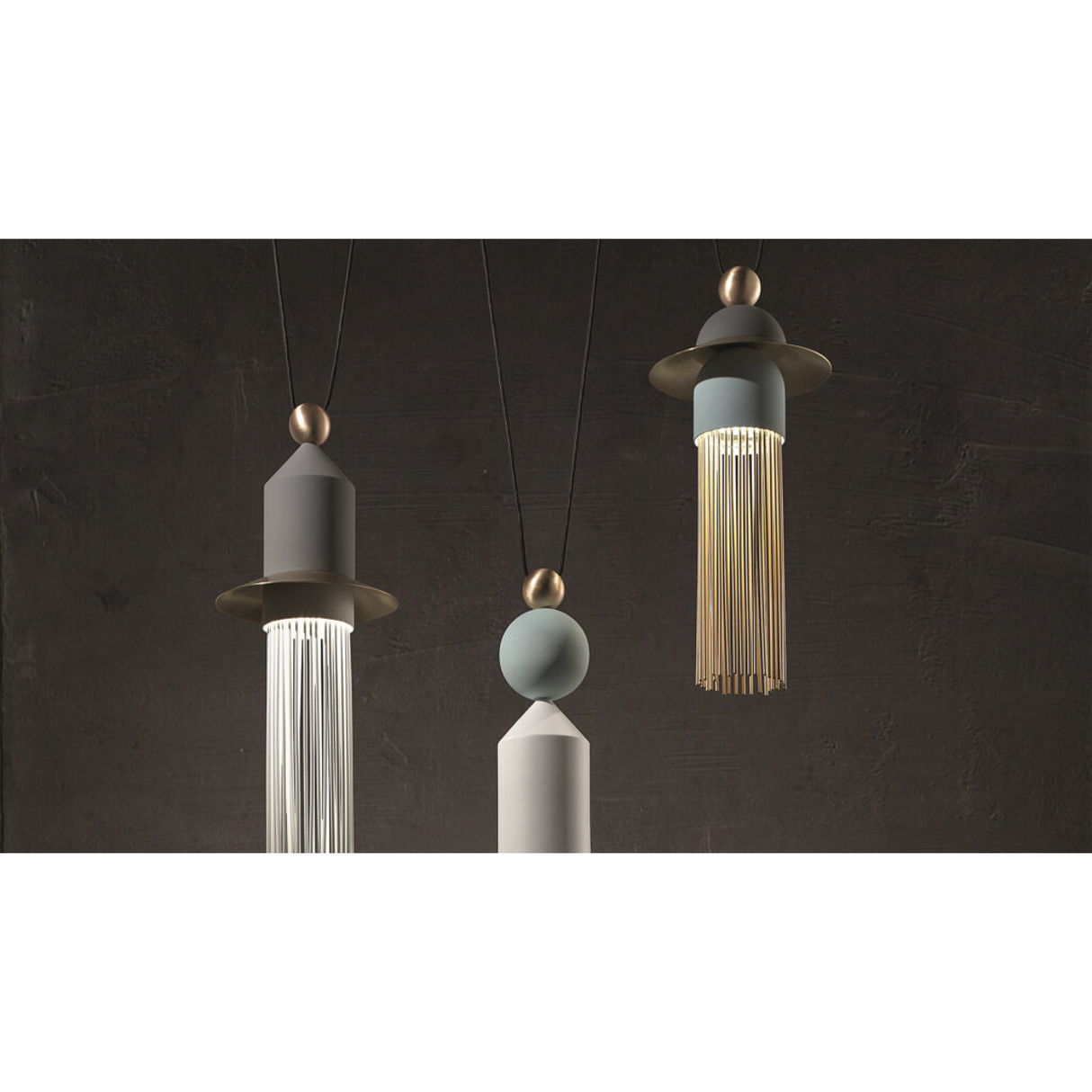   3-Light Glass Hanging Lamp S | Oroa.com