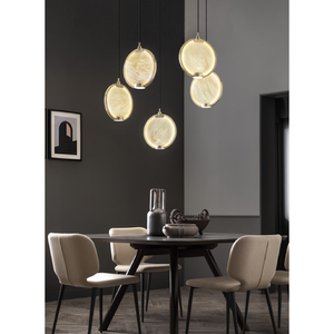   5-Round Glass Hanging Lamp | Oroa.com