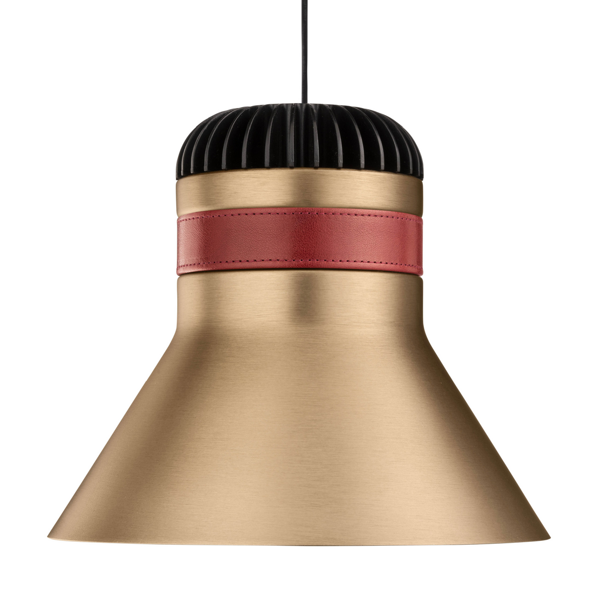   Leather Strapped Bell Hanging Lamp | Oroa.com