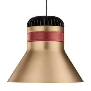   Leather Strapped Bell Hanging Lamp | Oroa.com