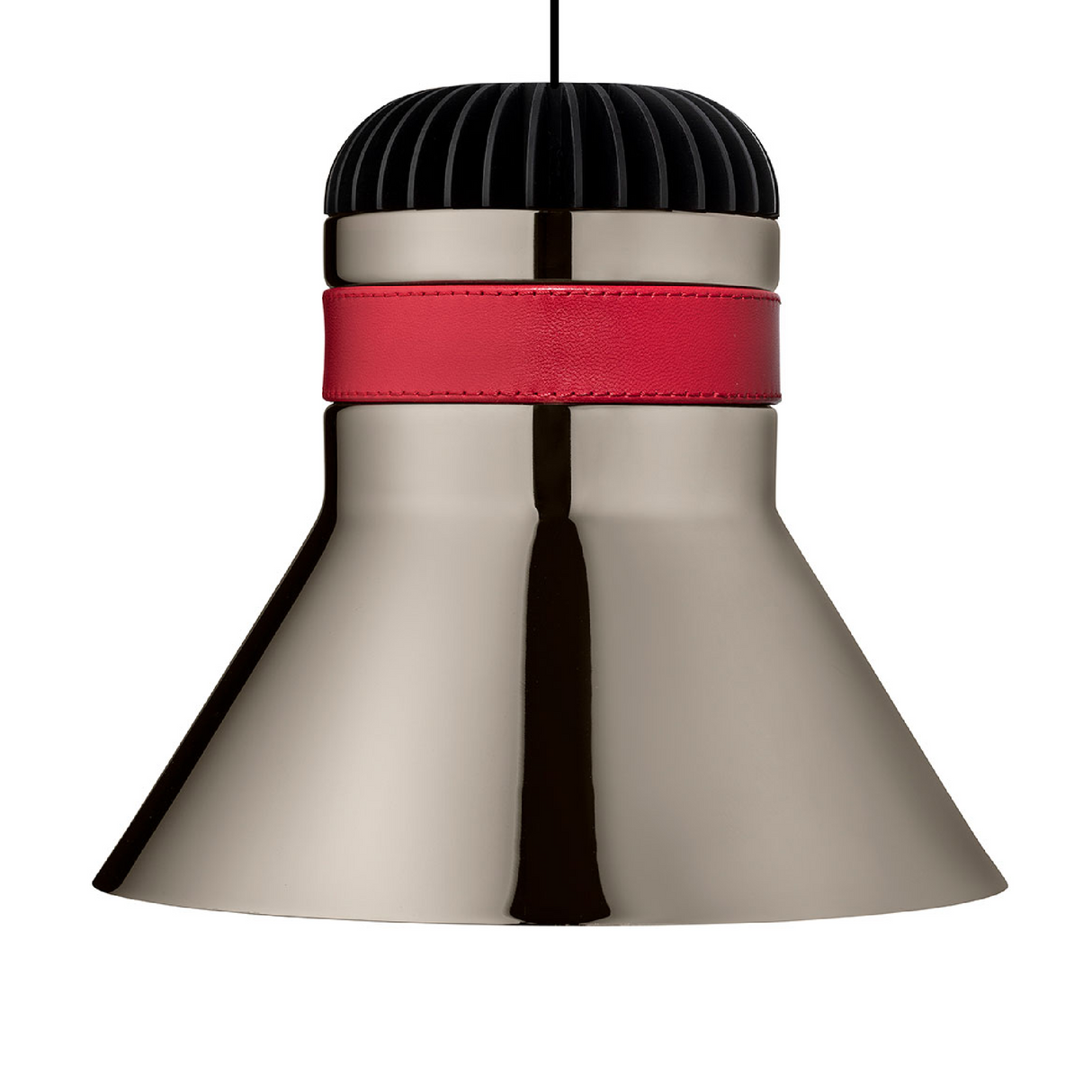   Leather Strapped Bell Hanging Lamp | Oroa.com
