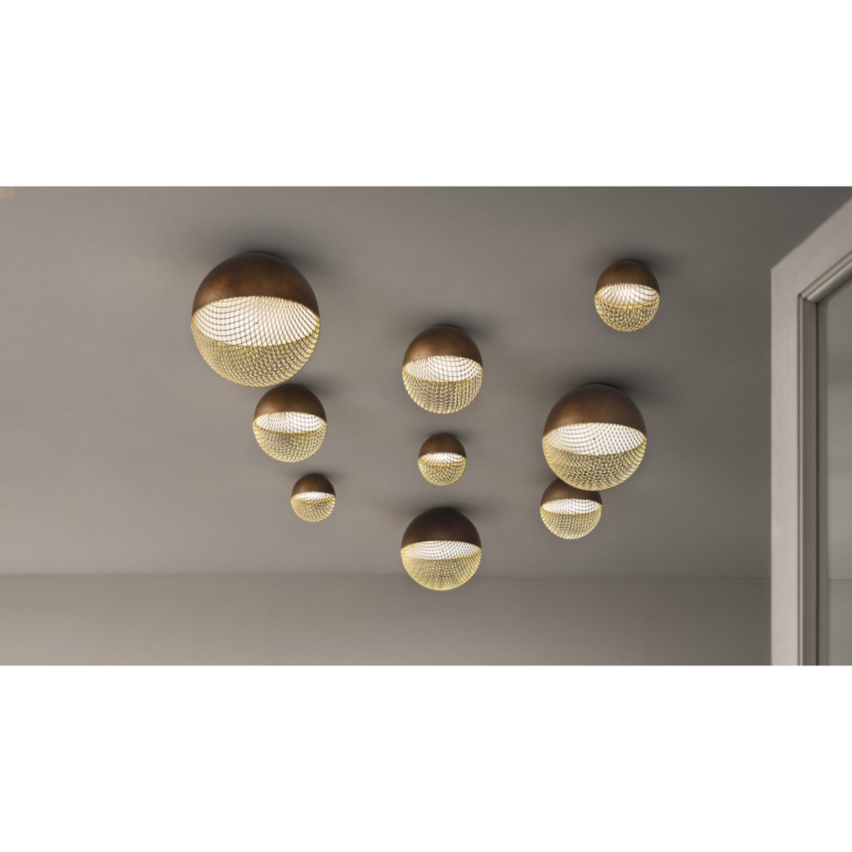   Metal Mesh Sphere Ceiling Lamp | Oroa.com