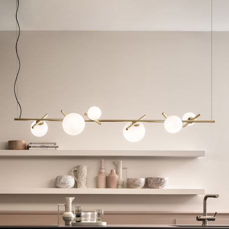   6-Glass Orbs Hanging Lamp | Oroa.com