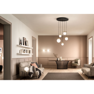   White Glass Orb Table Lamp | Oroa.com