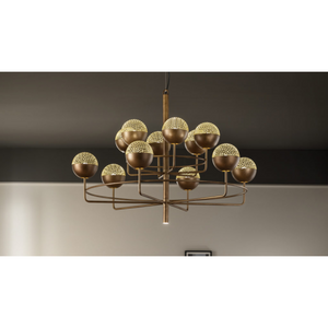   Round Metal Mesh Chandelier | Oroa.com