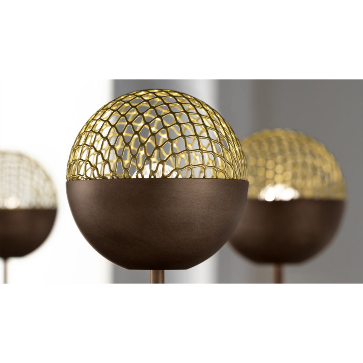   Round Metal Mesh Chandelier | Oroa.com