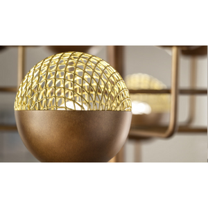  Round Metal Mesh Chandelier | Oroa.com