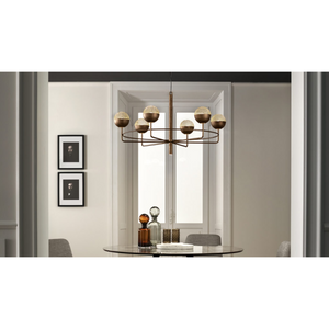   Round Metal Mesh Chandelier | Oroa.com