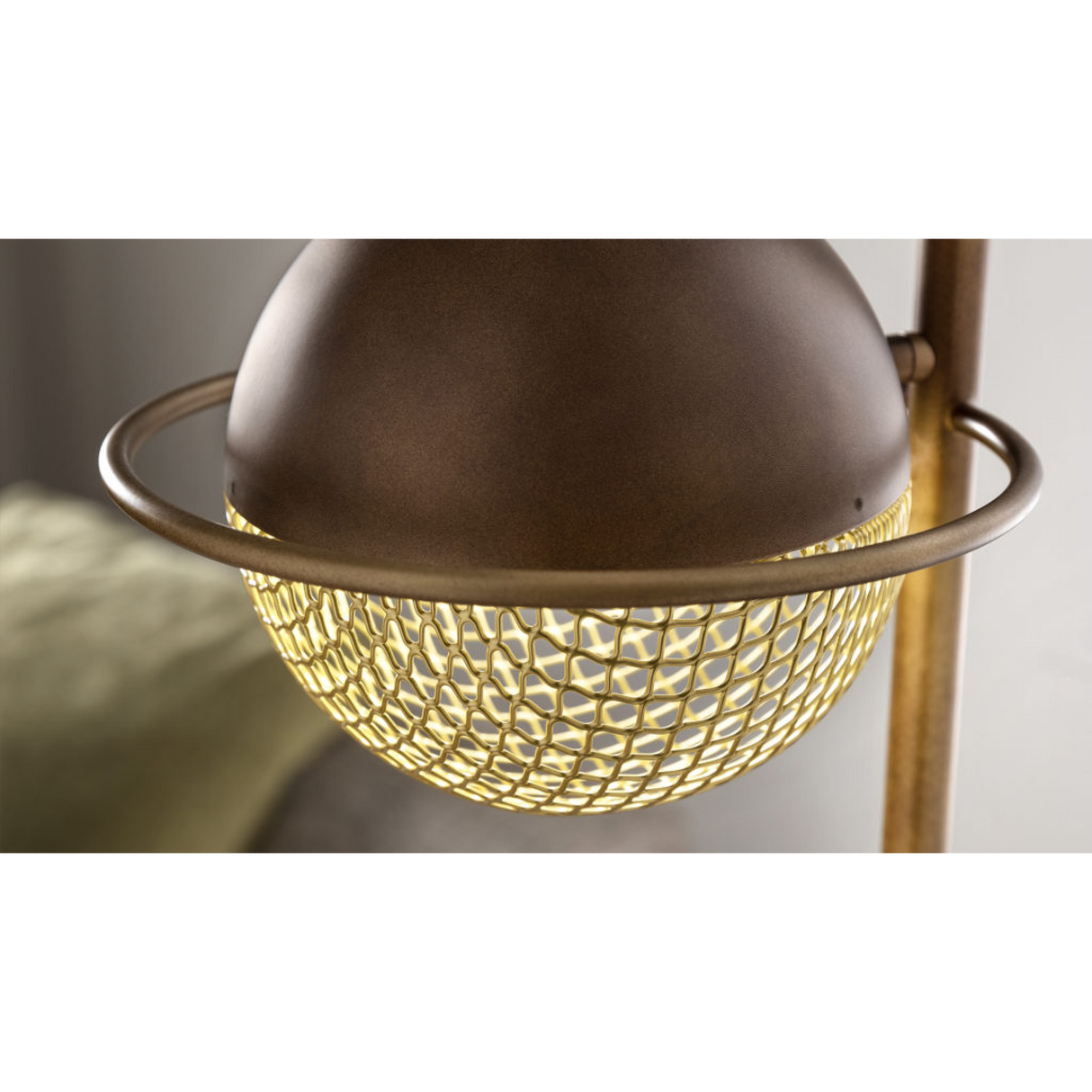   Round Metal Mesh Floor Lamp | Oroa.com