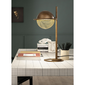   Metal Mesh Sphere Table Lamp | Oroa.com