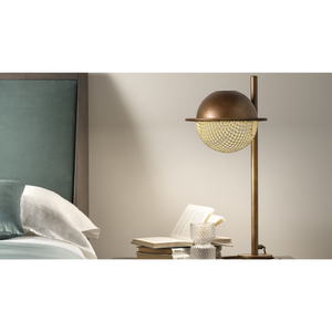   Metal Mesh Sphere Table Lamp | Oroa.com