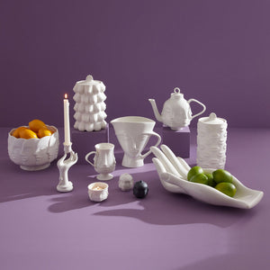   White Porcelain Face Teapot | Oroa.com