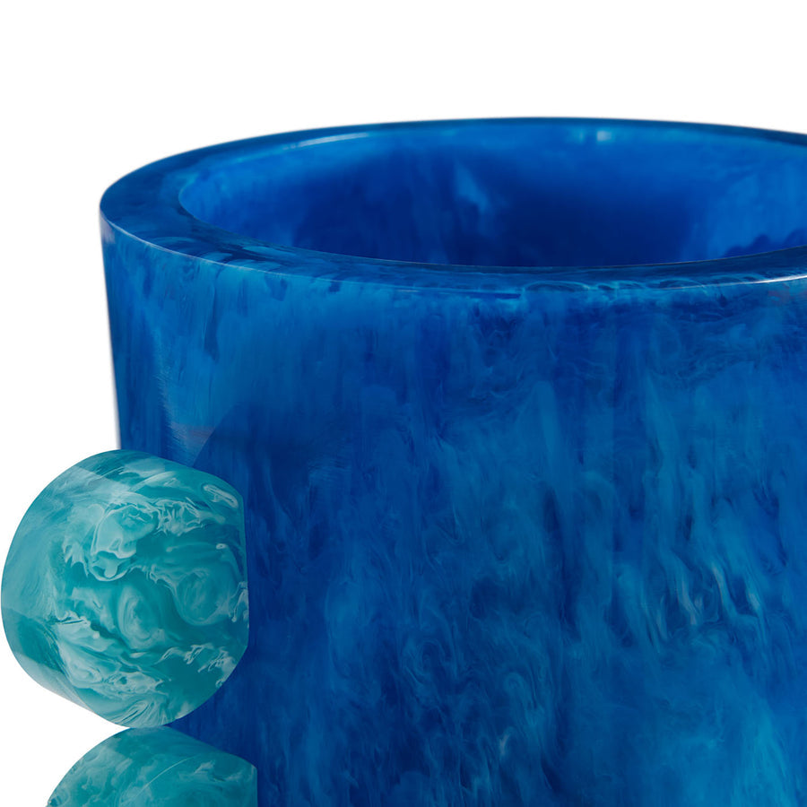   Blue Marbleized Vase | Oroa.com
