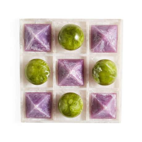   Marbleized Tic-Tac-Toe Set | Oroa.com