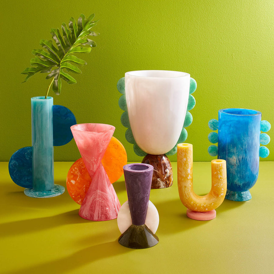   Marbleized Cylinder Vase | Oroa.com