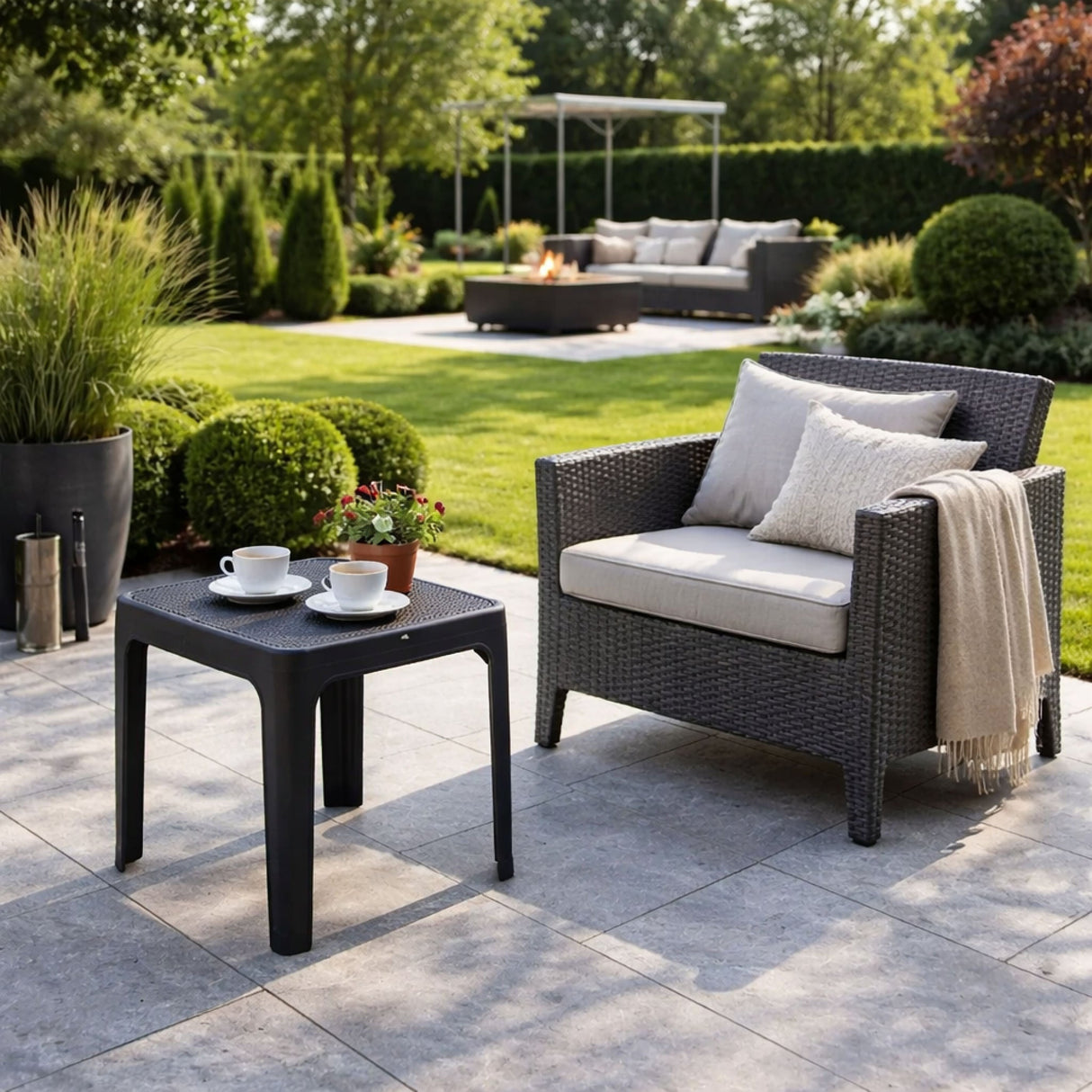   Outdoor Perforated Square Coffee table | Oroa.com