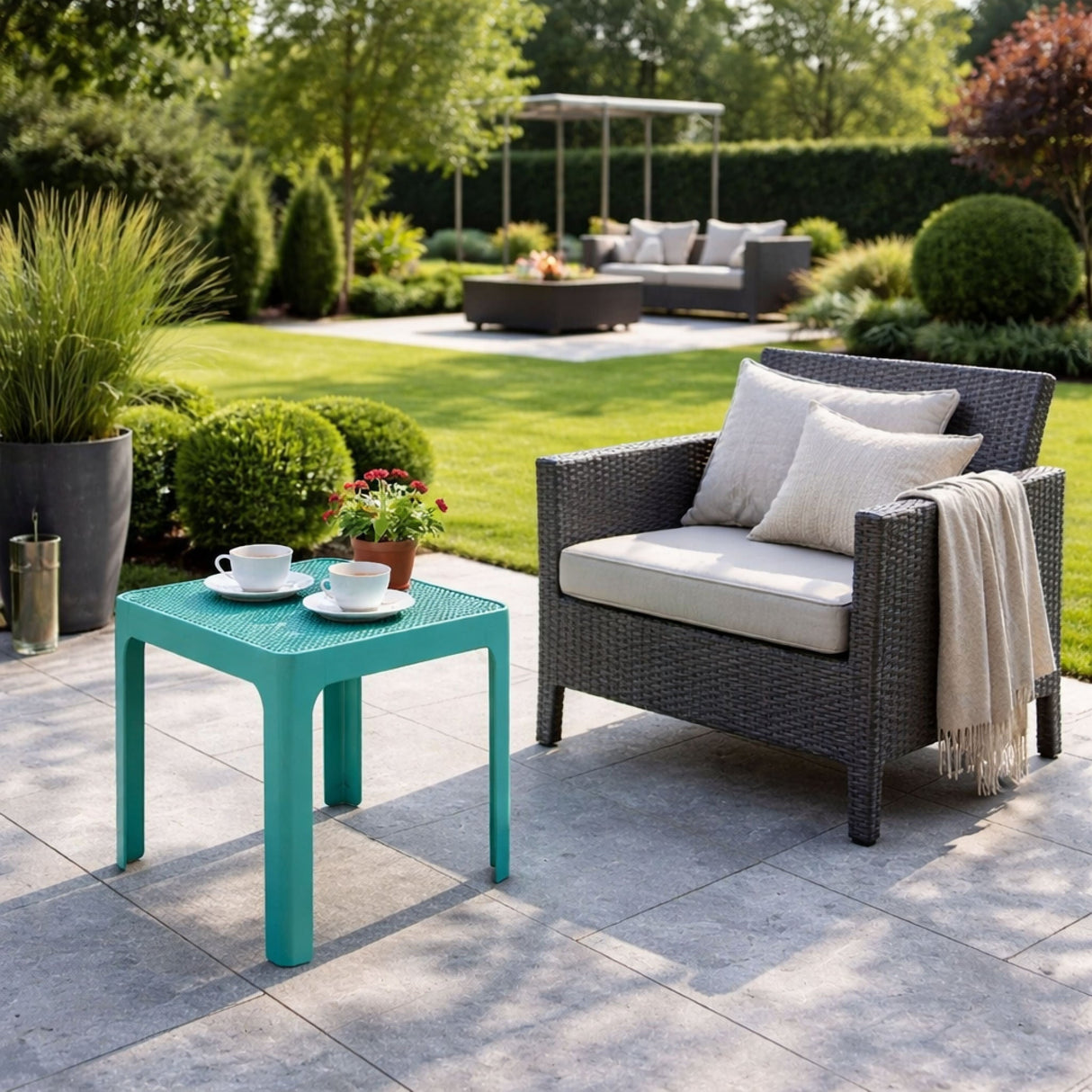   Outdoor Perforated Square Coffee table | Oroa.com