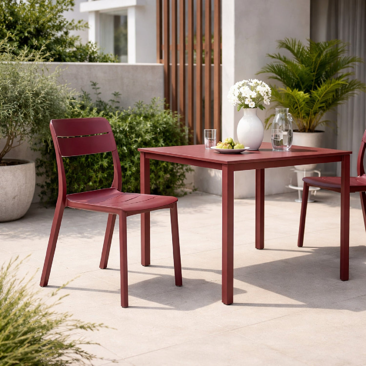   Fiberglass Outdoor Monobloc Dining Chair | Oroa.com