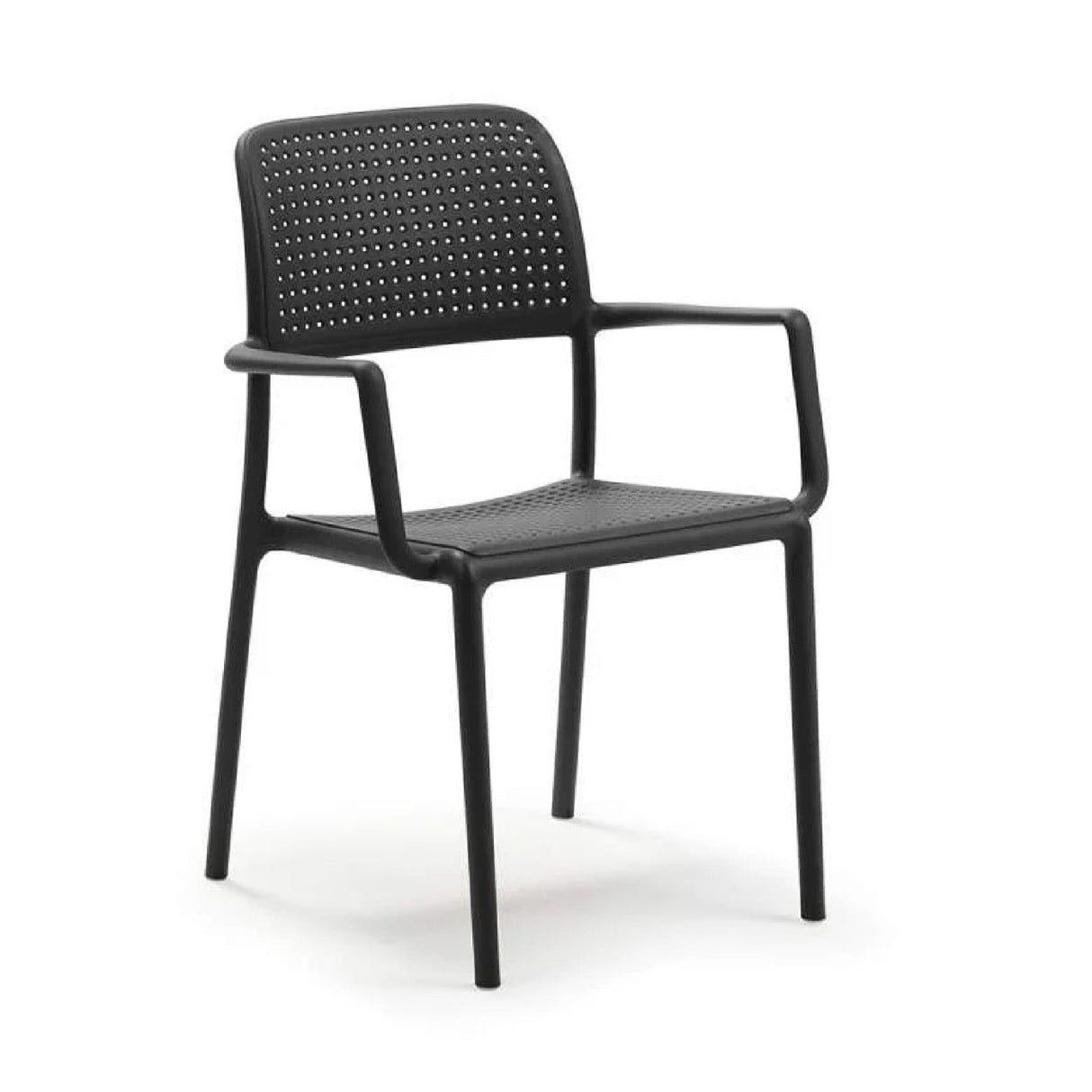   Perforated Fiberglass Outdoor Dining Armchair | Oroa.com