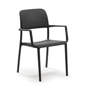   Perforated Fiberglass Outdoor Dining Armchair | Oroa.com