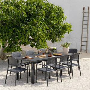   Perforated Fiberglass Outdoor Dining Armchair | Oroa.com