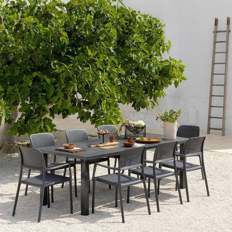   Perforated Fiberglass Outdoor Dining Armchair | Oroa.com