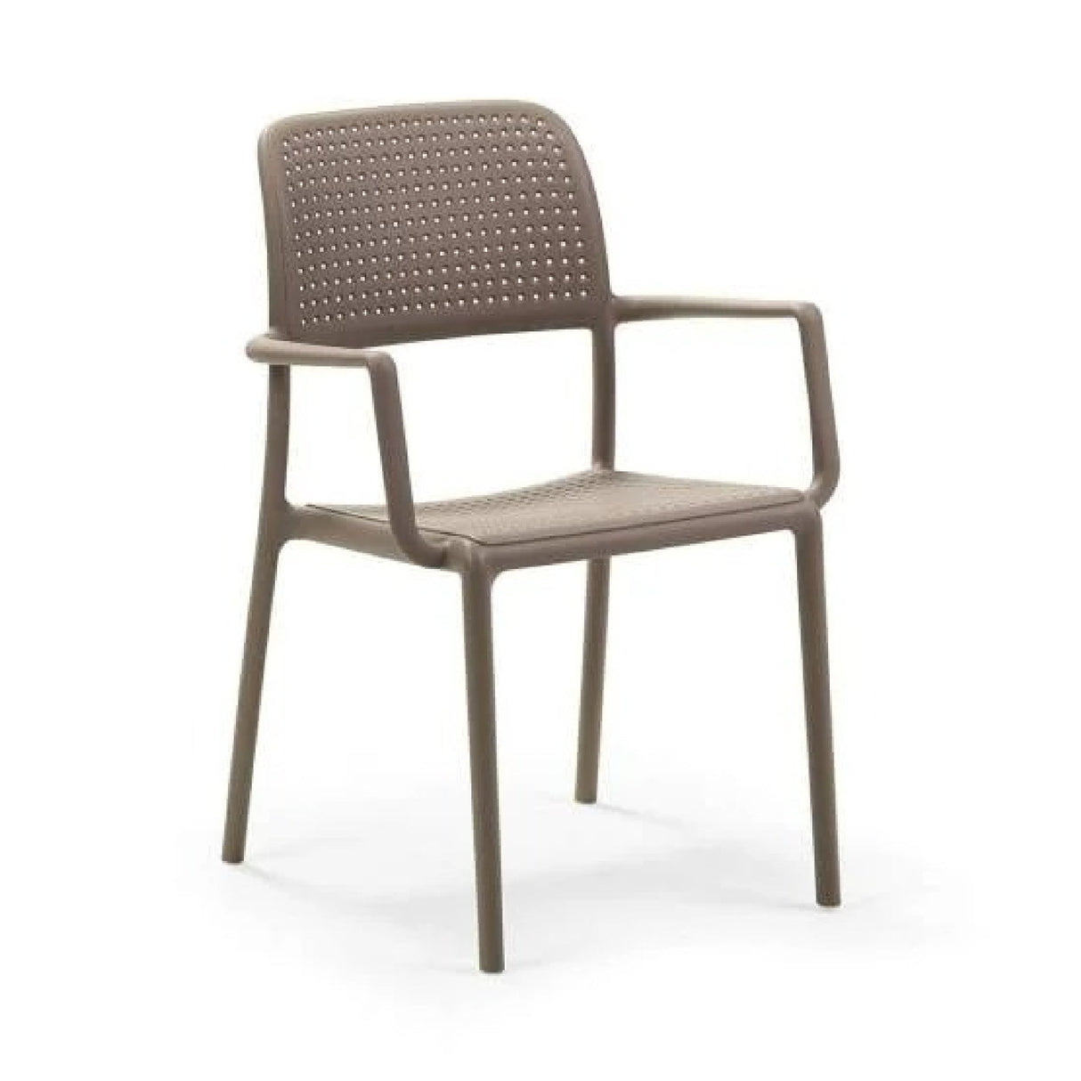   Perforated Fiberglass Outdoor Dining Armchair | Oroa.com